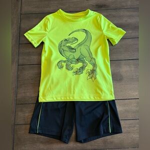 Jumping Beans Bright Yellow Active Shirt And Shorts